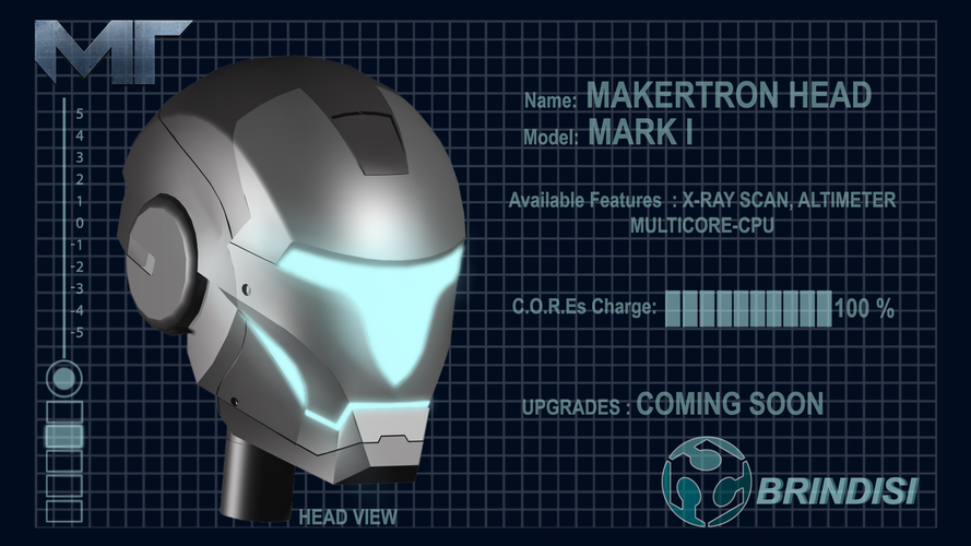 MAKERTRON-MARK I SUPPORT KIT (FULLY 3D FDM PRINTABLE) 3D Print 43092