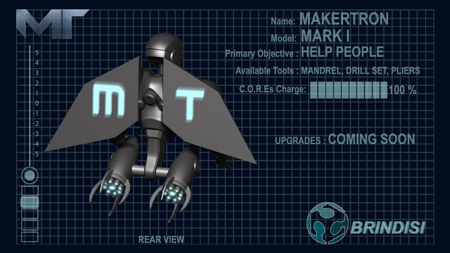 MAKERTRON-MARK I SUPPORT KIT (FULLY 3D FDM PRINTABLE) 3D Print 43093