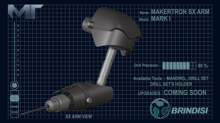 MAKERTRON-MARK I SUPPORT KIT (FULLY 3D FDM PRINTABLE) 3D Print 43095