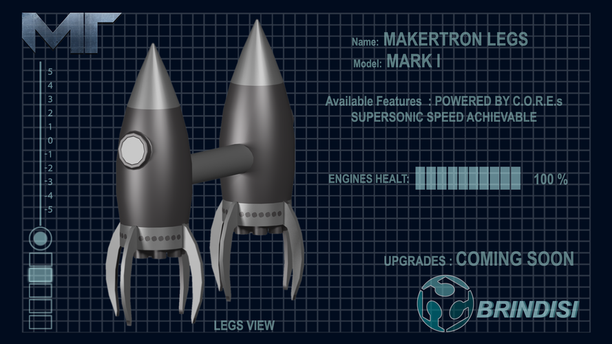 MAKERTRON-MARK I SUPPORT KIT (FULLY 3D FDM PRINTABLE) 3D Print 43096