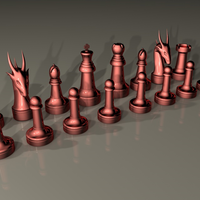 Small chess/ajedrez 3D Printing 43170