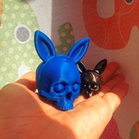 Small Skull Bunnyears :D 3D Printing 43364