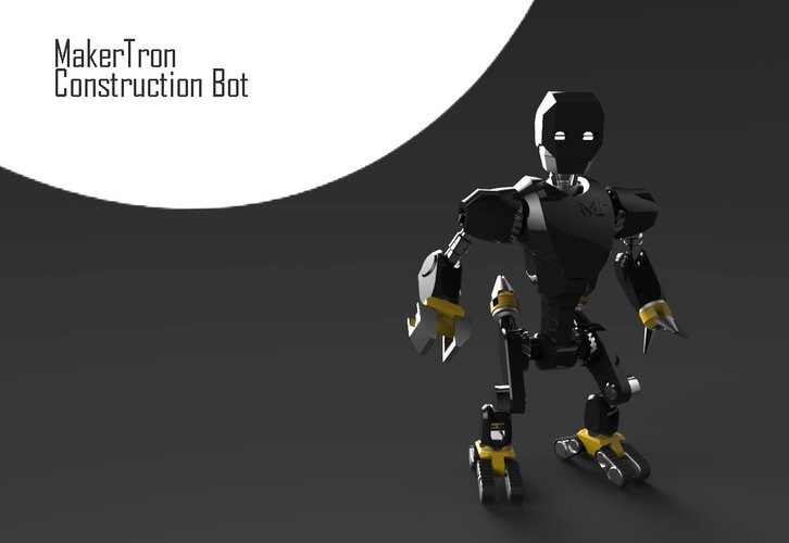 MakerTron : Construction Bot 3D Print 43425