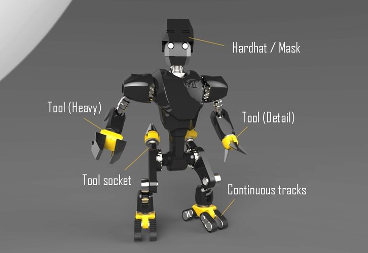 MakerTron : Construction Bot 3D Print 43427