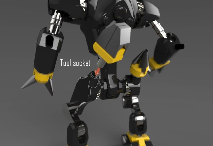 MakerTron : Construction Bot 3D Print 43429