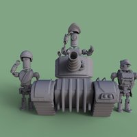 Small MT Support Squad 3D Printing 43996