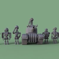 Small MT Support Squad - Tank 3D Printing 44004