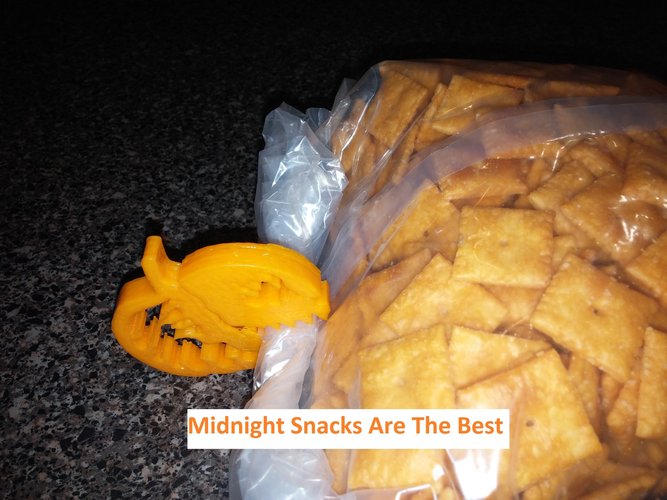 Pumpkin Jack o Lantern Clipz, Halloween Ready, Snack Ready 3D Print 44034