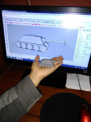 Children tank made by a child 3D Print 44075 Children tank made by a child 3D Print 44075