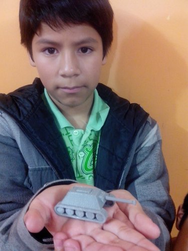 Children tank made by a child 3D Print 44076 Children tank made by a child 3D Print 44076