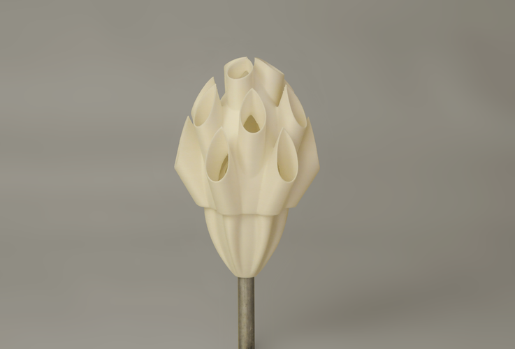 Palmiga Globe Bouquet Vase - Pillar-base 3D Print 44084