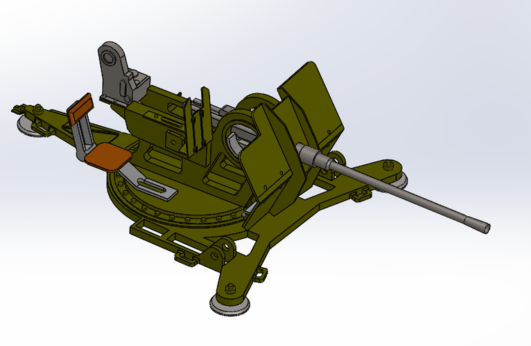 Flak 38 1:10 3D Print 44182 Flak 38 1:10 3D Print 44182