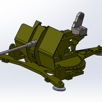 Small Flak 38 1:10 3D Printing 44184
