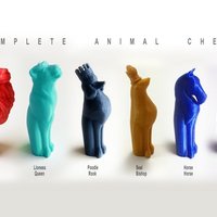 Small Complete Animal Chess 3D Printing 44647