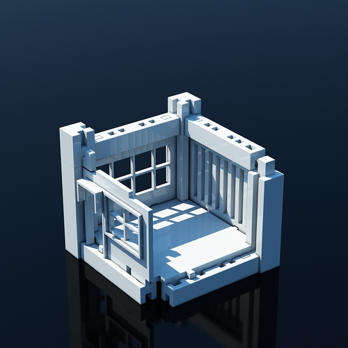 Printable Architectural Kit (Series 1) 3D Print 4472