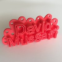 Small David's Door Sign 3D Printing 44760