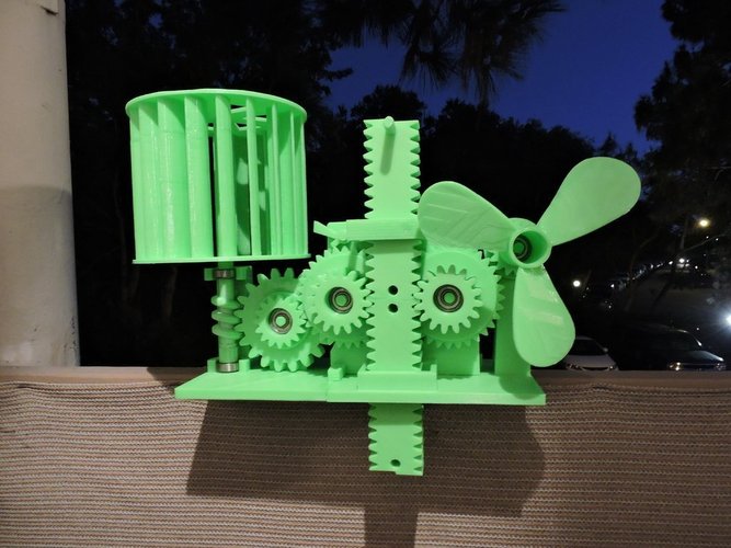 Wind Energy Stored In Gravity 3D Print 44840