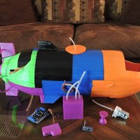 Small The Catfish - A fully working submarine 3D Printing 44848
