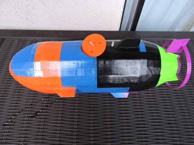 The Catfish - A fully working submarine 3D Print 44852