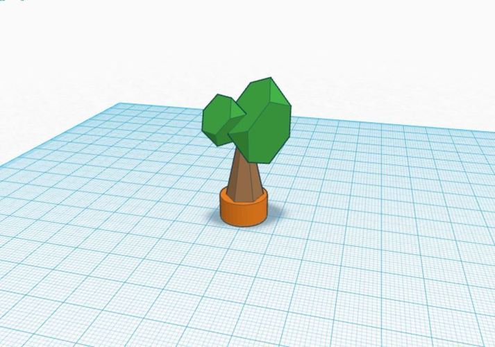 Low Poly Tree 3D Print 45520
