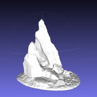 Small Jutting stabby stone outcrop 3D Printing 45625