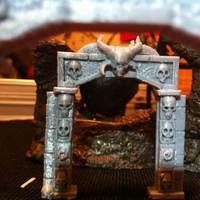Small Stone Archway Dungeon Door 3D Printing 45633