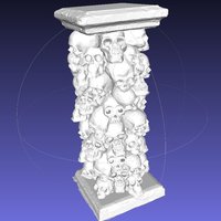 Small Skull Tower 3D Printing 45641