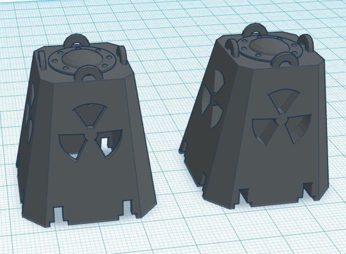 Radioactive Waste Containers 3D Print 45719