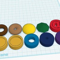 Small Crokinole Disks 3D Printing 45723