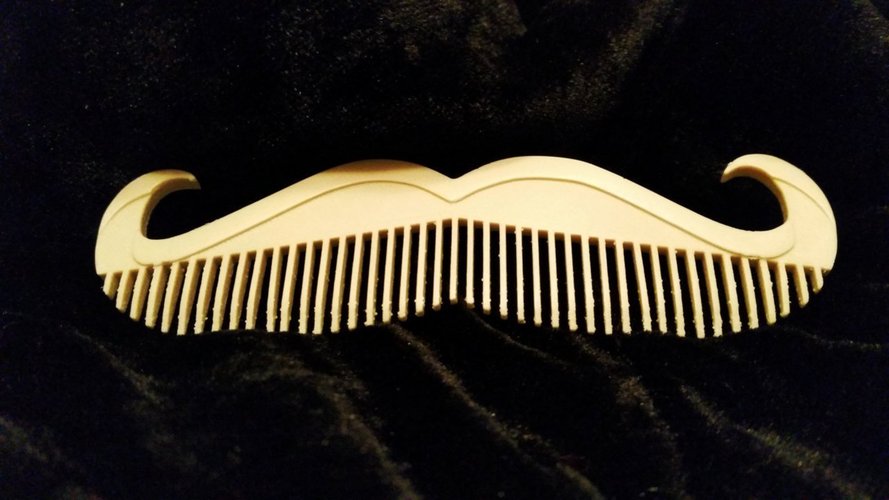 Moustache comb 3D Print 45991