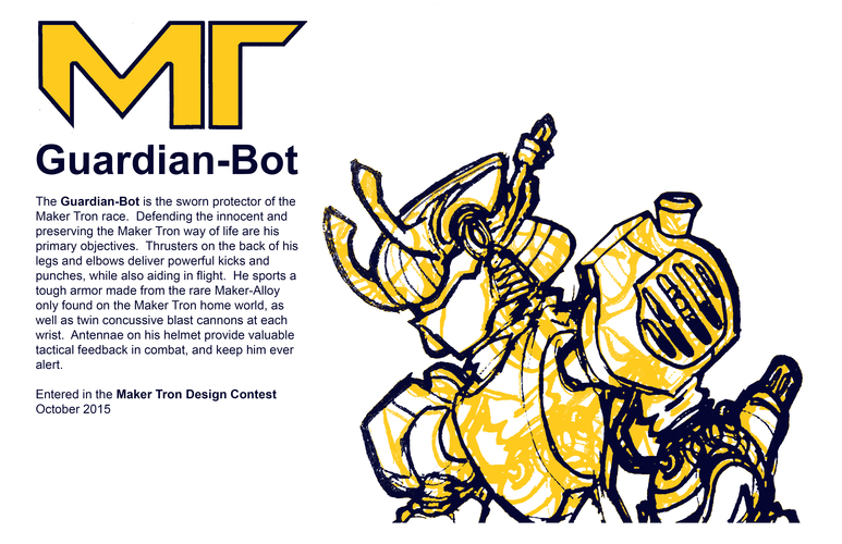 Guardian-Bot 3D Print 45999