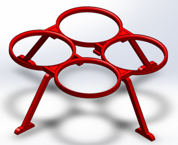 Antares Propeller Guards and Landing Gear for the Proto X 3D Print 4604