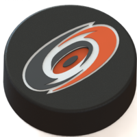 Small Carolina Hurricanes logo on hockey puck 3D Printing 46156