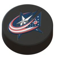 Small Columbus Bluejackets logo on ice hockey puck. 3D Printing 46458