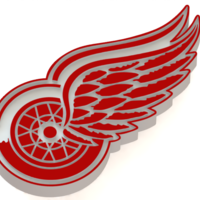 Small ​Detroit Red Wings logo 3D Printing 46471
