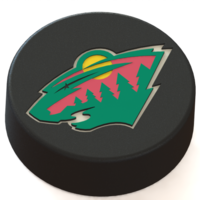 Small Minnesota Wild logo on ice hockey puck 3D Printing 46665