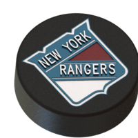 Small New York Rangers logo  on ice hockey puck 3D Printing 46678