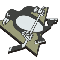 Small Pittsburgh Penguins logo 3D Printing 46701
