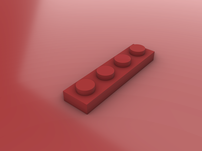 LEGO Plate - 1X4 3D Print 467850