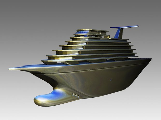 Toy Cruise Ship 11In 3D Print 46886