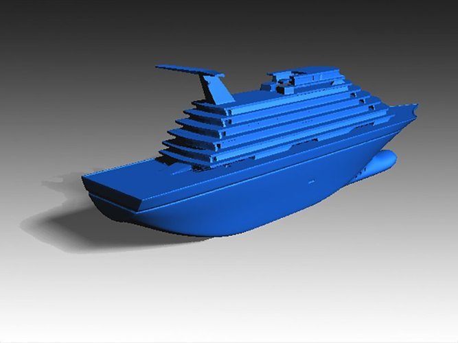 Toy Cruise Ship 11In 3D Print 46889