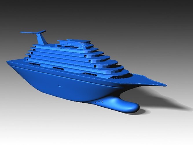 Toy Cruise Ship 11In 3D Print 46890