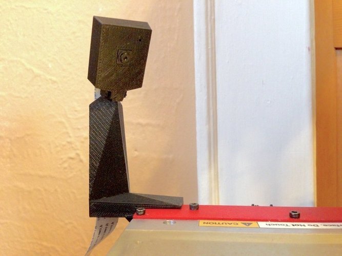 raspberry pi camera stand for Printrbot Simple  w/ cable tunnel 3D Print 47207