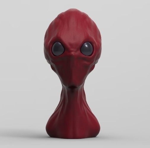 Red Alien Scout Updated 8-29-17 3D Print 47697