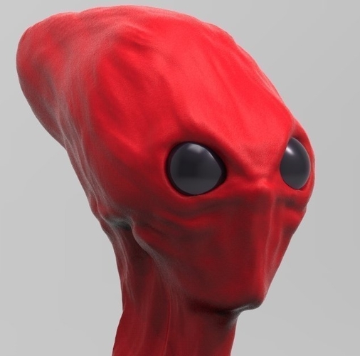 Red Alien Scout Updated 8-29-17 3D Print 47700