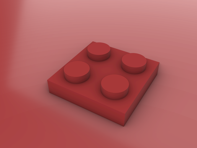 LEGO Plate - 2X2 3D Print 477707