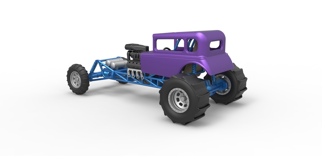 Diecast Mud dragster Hot Rod Scale 1 to 25 3D Print 478789 Diecast Mud dragster Hot Rod Scale 1 to 25 3D Print 478789