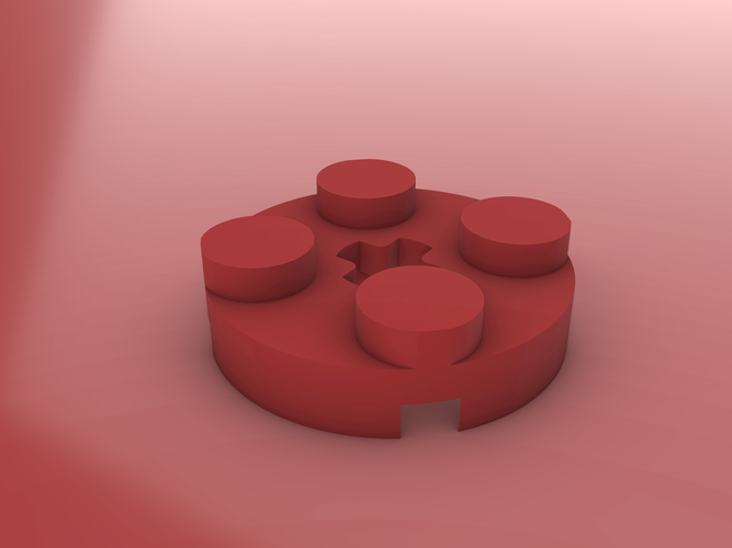 LEGO Round Plate - 2X2 3D Print 479802