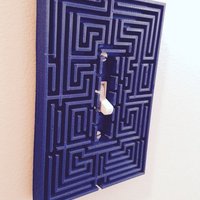 Small Overlook maze from The Shining as a switch plate. 3D Printing 47985