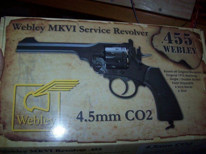Webley MKVI replica CO2 BB ammo blanks 3D Print 48006